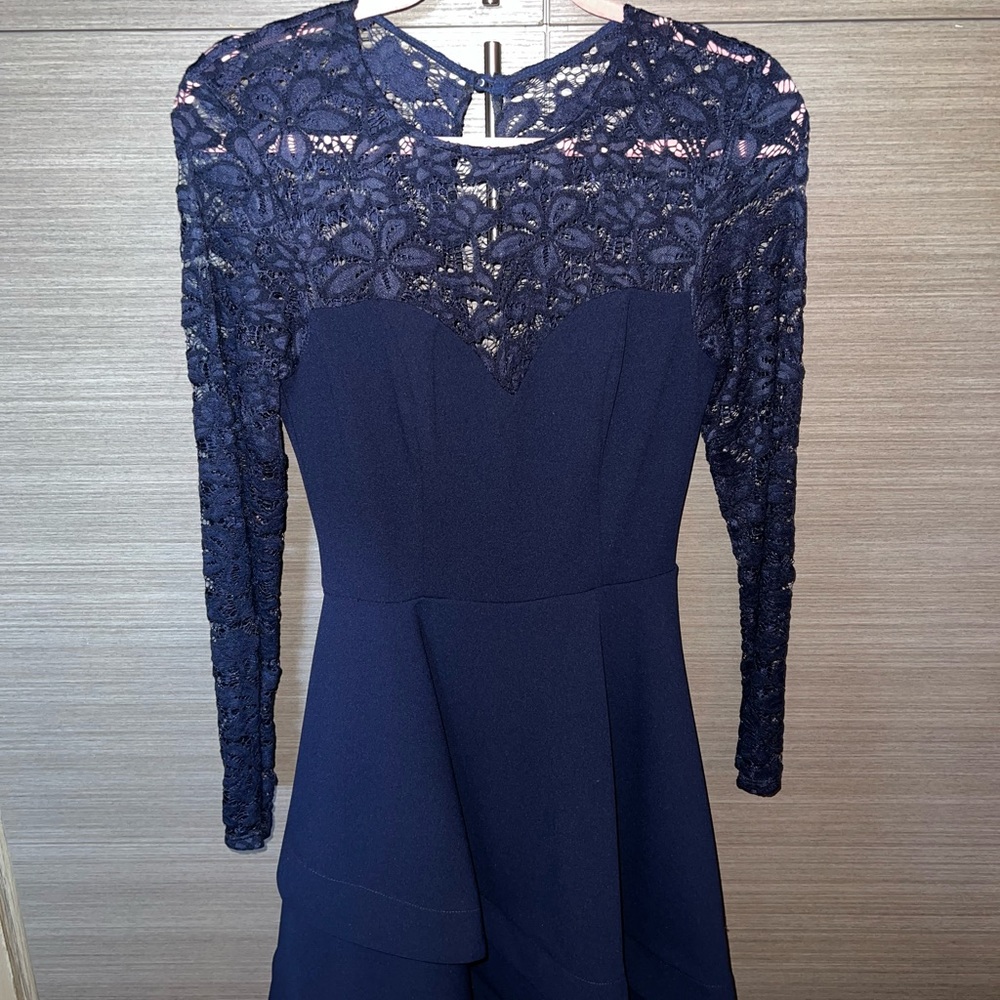 NAVY BLUE COCKTAIL DRESS SIZE 7/8